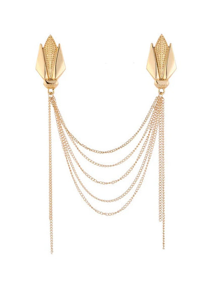 Modern Gold Men’s Lapel Pin Luxury Suit Brooch for Wedding & Formal Wear