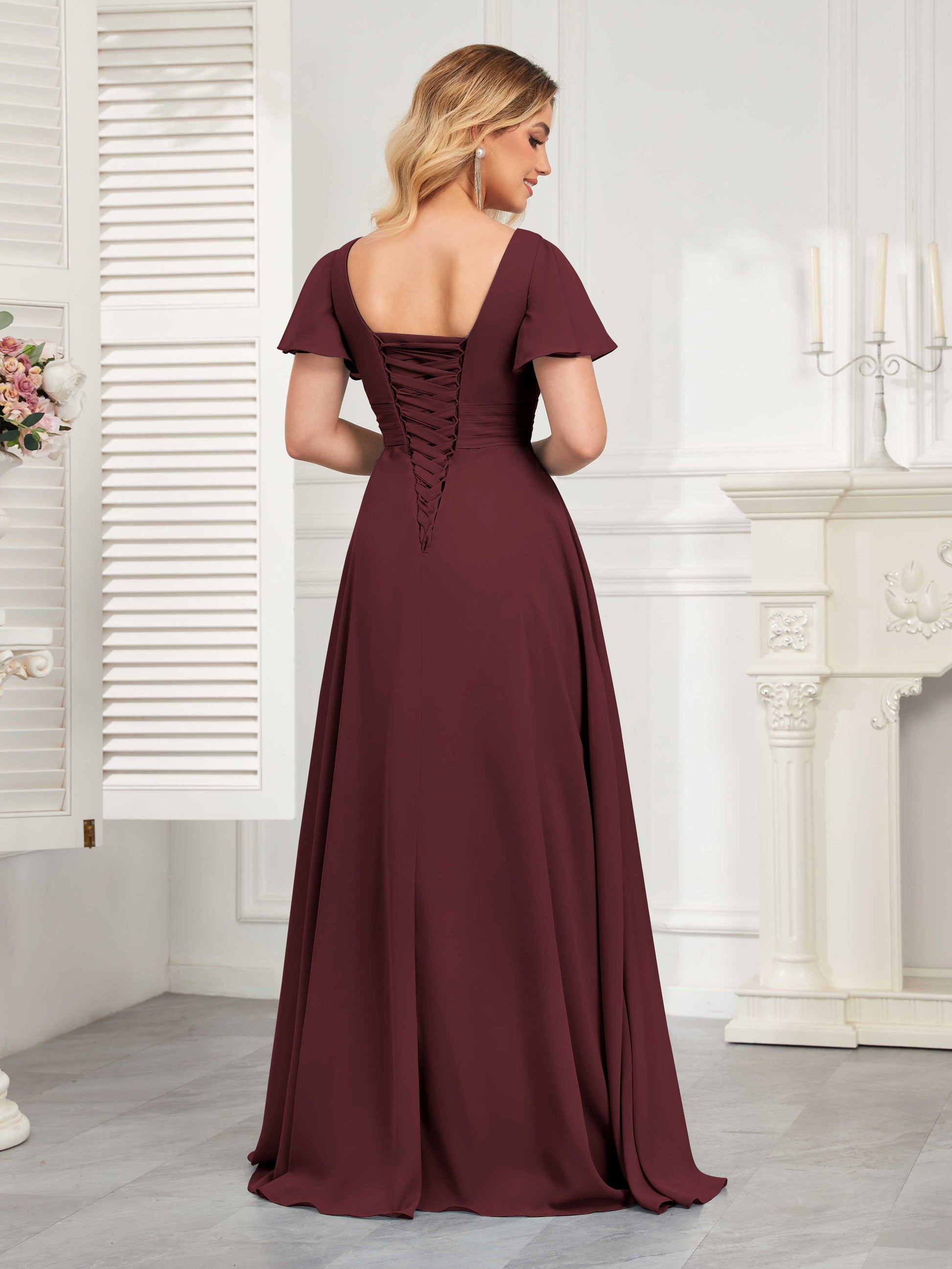 Wedding Dress Macys Womens Formal Long Dresses Plus Square Neck Lantern Sleeves Split Thigh Evening Dress Wedding Dress Macys Womens Formal Long Dresses Plus Square Neck Lantern Sleeves Split Thigh Evening Dress
