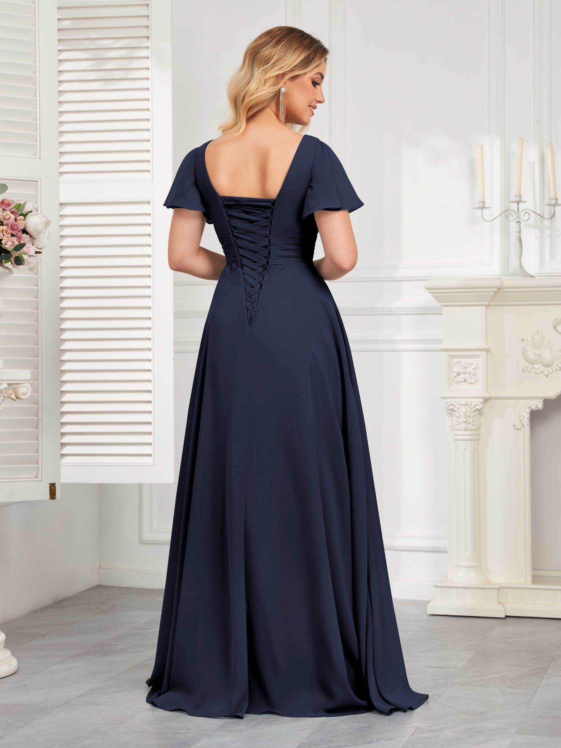 navy bridesmaid dresses with pockets Navy Bridesmaid Dresses - Elegant Styles for Every Wedding