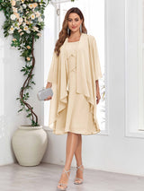 Radiant A-Line Two Pieces Chiffon Mother Of The Bride Dresses