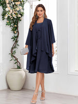 Radiant A-Line Two Pieces Chiffon Mother Of The Bride Dresses