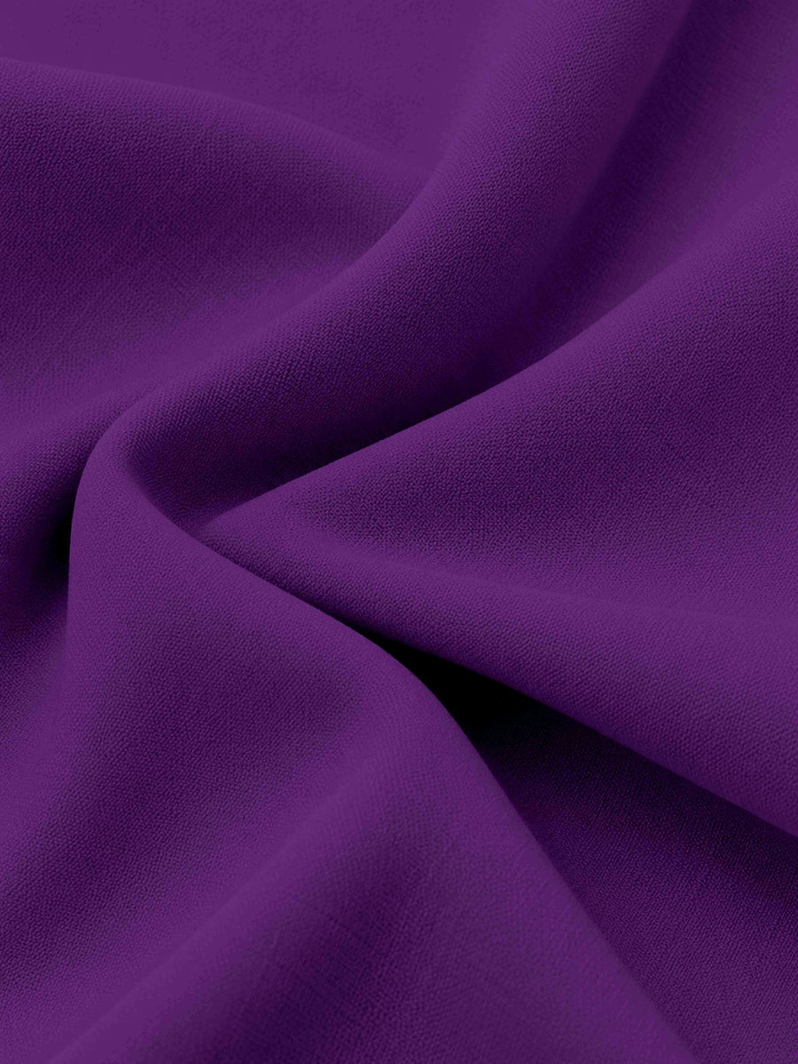 Purple Slim Fit Notch Lapel Three Buttons Elegant Ceremony Style Women's Blazer