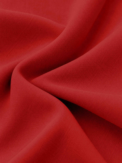 Red Slim Fit Notch Lapel Three Buttons Elegant Ceremony Style Women's Blazer