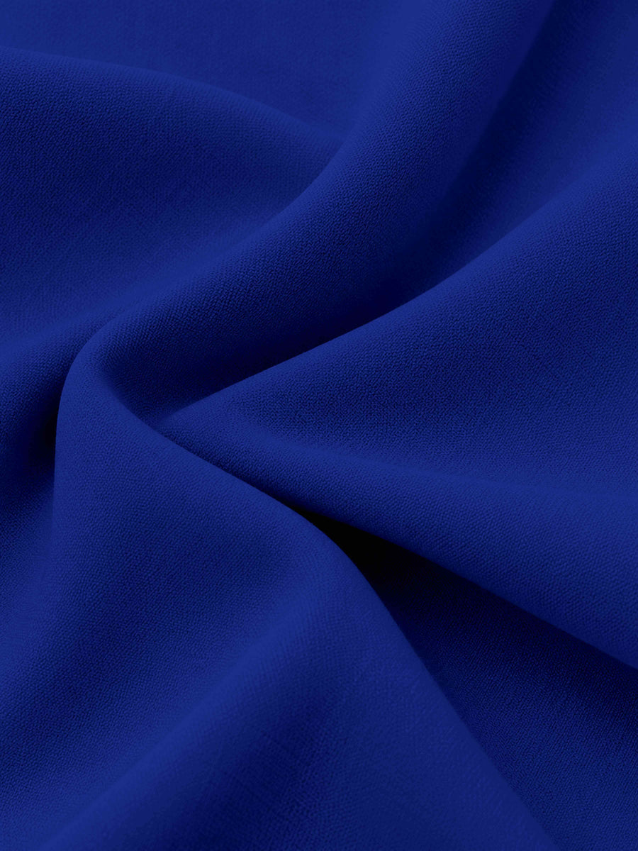 Royal Blue Slim Fit Notch Lapel Three Buttons Elegant Ceremony Style Women's Blazer