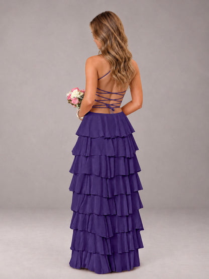Regency Sweetheart Neck Spaghetti Straps Pleated Floor Length Bridesmaid Dress