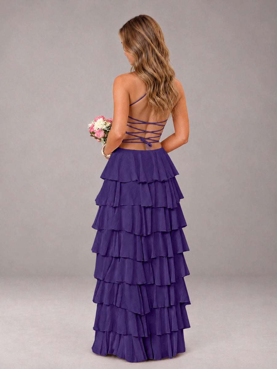 Regency Sweetheart Neck Spaghetti Straps Pleated Floor Length Bridesmaid Dress