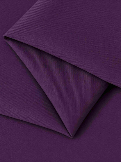 Dark Purple Tailored Fit Double Breasted Peak Lapel Floor-Length Women's Blazer