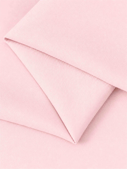 Blush Pink Tailored Fit Notch Lapel Double Breasted Long Women's Blazer