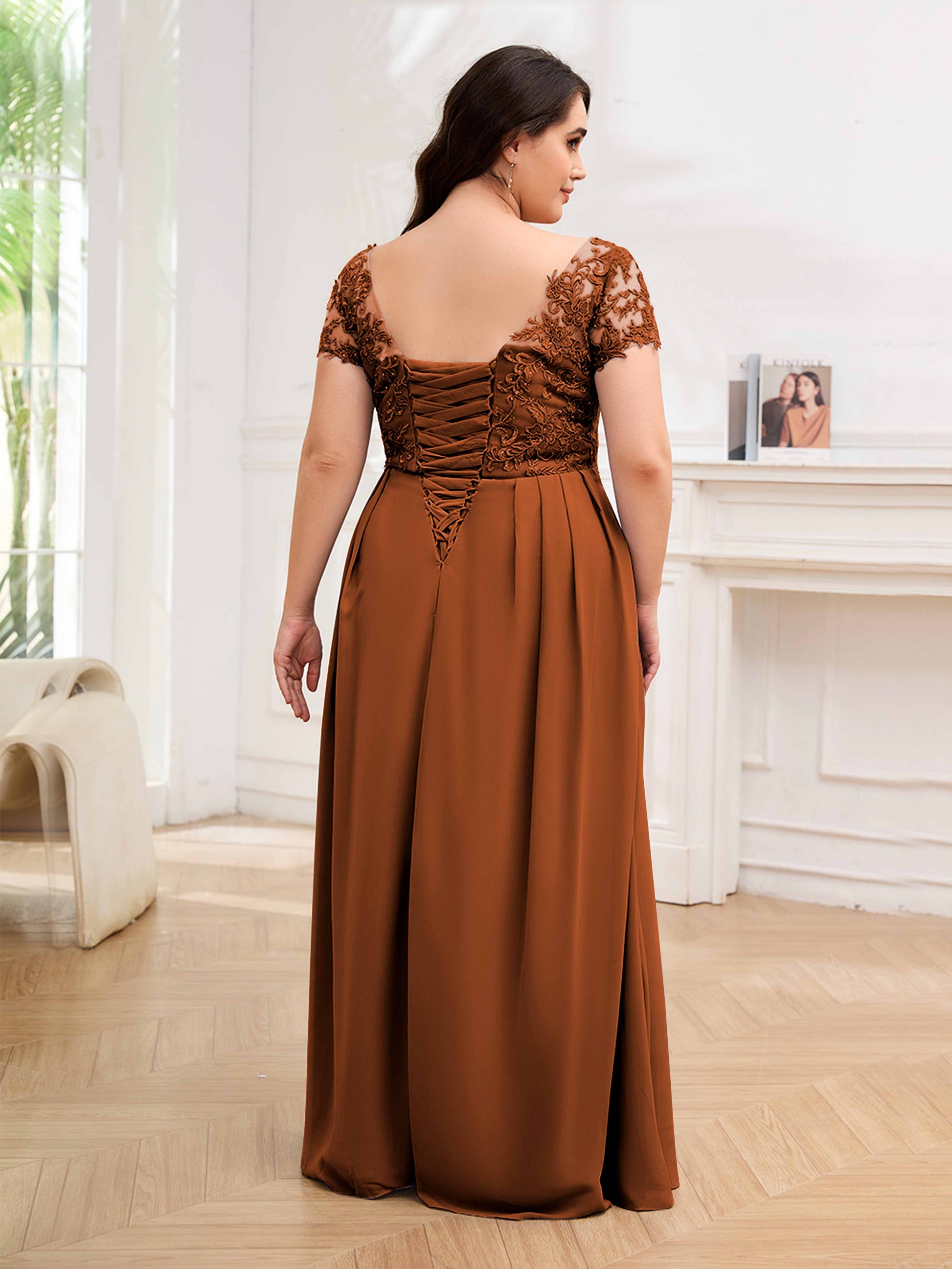 plus burnt orange mother of the bride dresses Burnt Orange Plus Size Mother of the Bride & Groom
