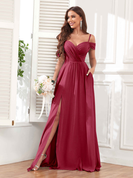 bridesmaid dresses cinnamon rose Your Guide to Kennedy Blue side cut Sample Cinnamon Rose Carmen Satin