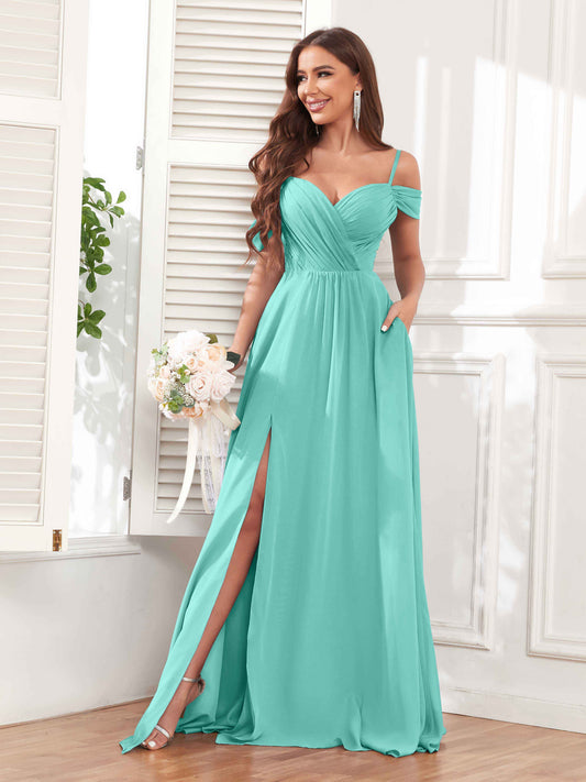 turquoise western bridesmaid dresses Turquoise Bridesmaid Dresses Long Bridesmaid Dresses Long One Shoulder Bridesmaid Dresses,FS076