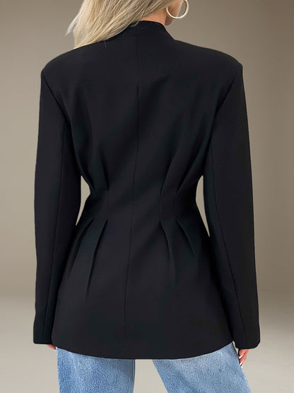 Women's Blazer Slim Fit Single Breasted Four Buttons for Everyday Wear