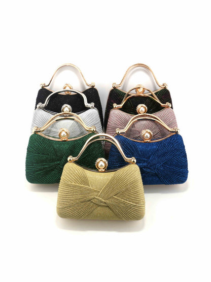 Women's Elegant Formal Clutch Bag with Bow Knot for Cocktail Party