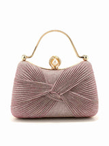Women's Elegant Formal Clutch Bag with Bow Knot for Cocktail Party