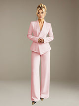 Women's Suits 2 Pieces Tailored Fit One Button Designed for Elevated Occasions