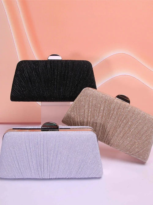 Women’s Elegant Pleated Evening Clutch