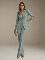 Women's Suits 2 Pieces Regular Fit One Button Suits for Everyday Confidence