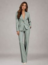 Women's Suits 2 Pieces Slim Fit One Button Suits for Commuting