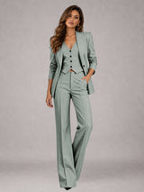 Women's Suits 3 Pieces Tailored Fit Elegant Suits for for Professional Look