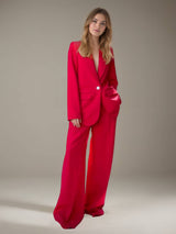Women's Suits 2 Pieces Wide-Leg One Button Suits for Casual Power Style