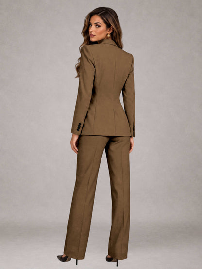 Women's Suits 3 Pieces Tailored Fit Elegant Suits for for Professional Look