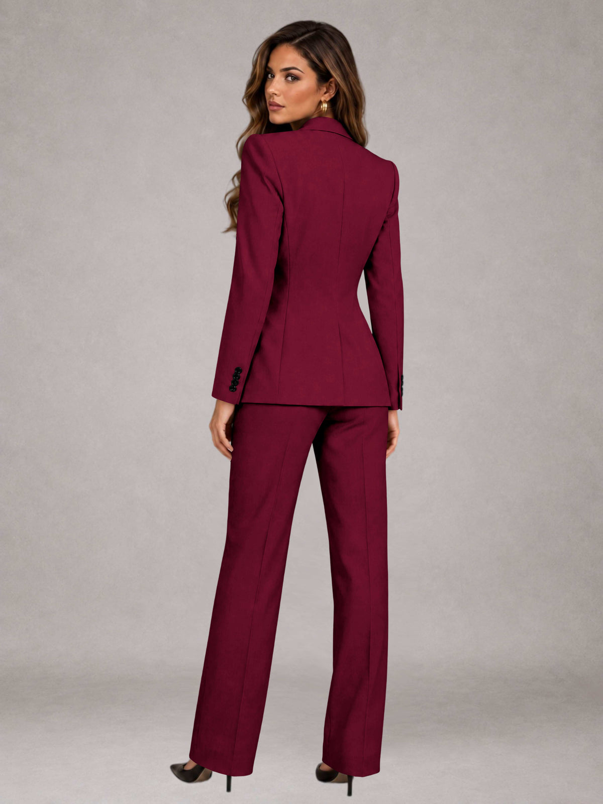 Women's Suits 3 Pieces Tailored Fit Elegant Suits for for Professional Look