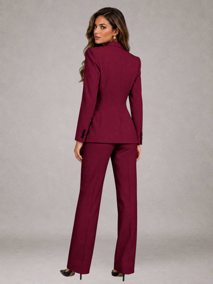 Women's Suits 3 Pieces Tailored Fit Elegant Suits for for Professional Look