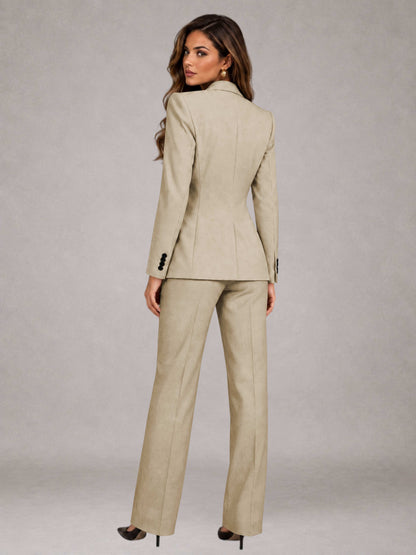 Women's Suits 3 Pieces Tailored Fit Elegant Suits for for Professional Look