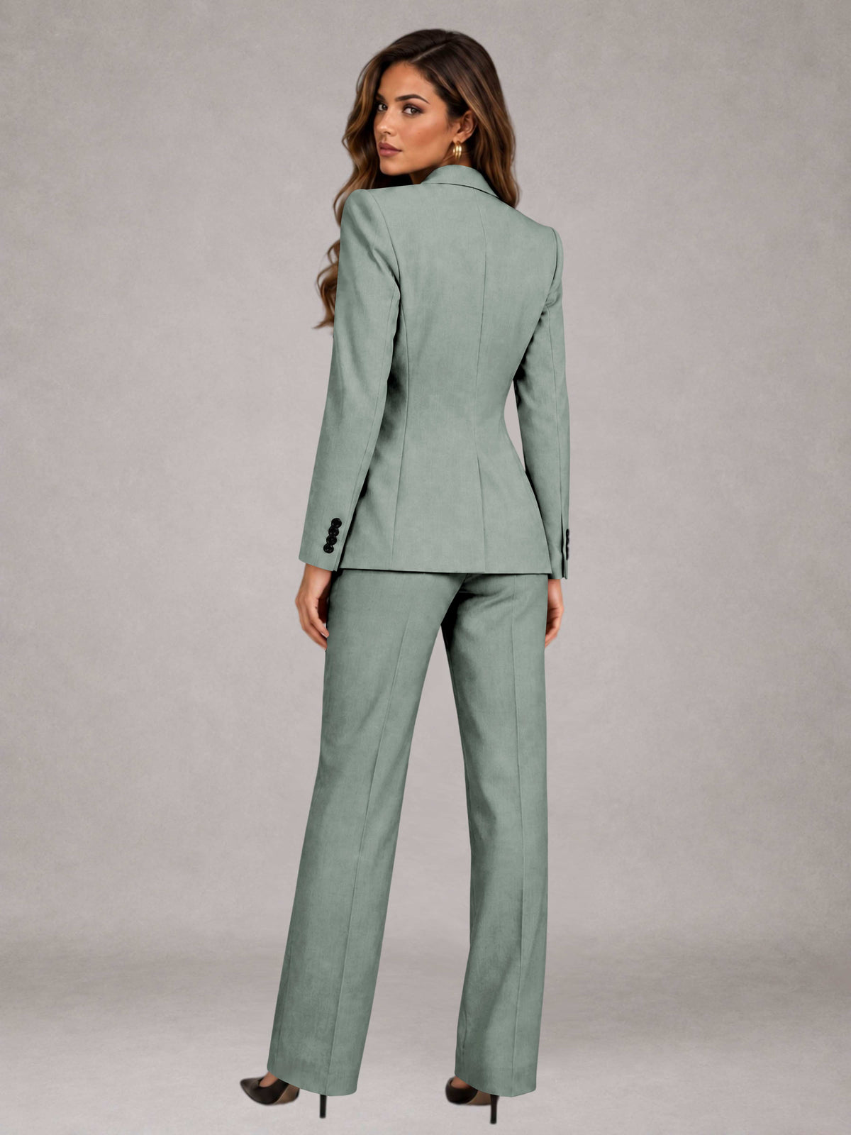 Women's Suits 3 Pieces Tailored Fit Elegant Suits for for Professional Look