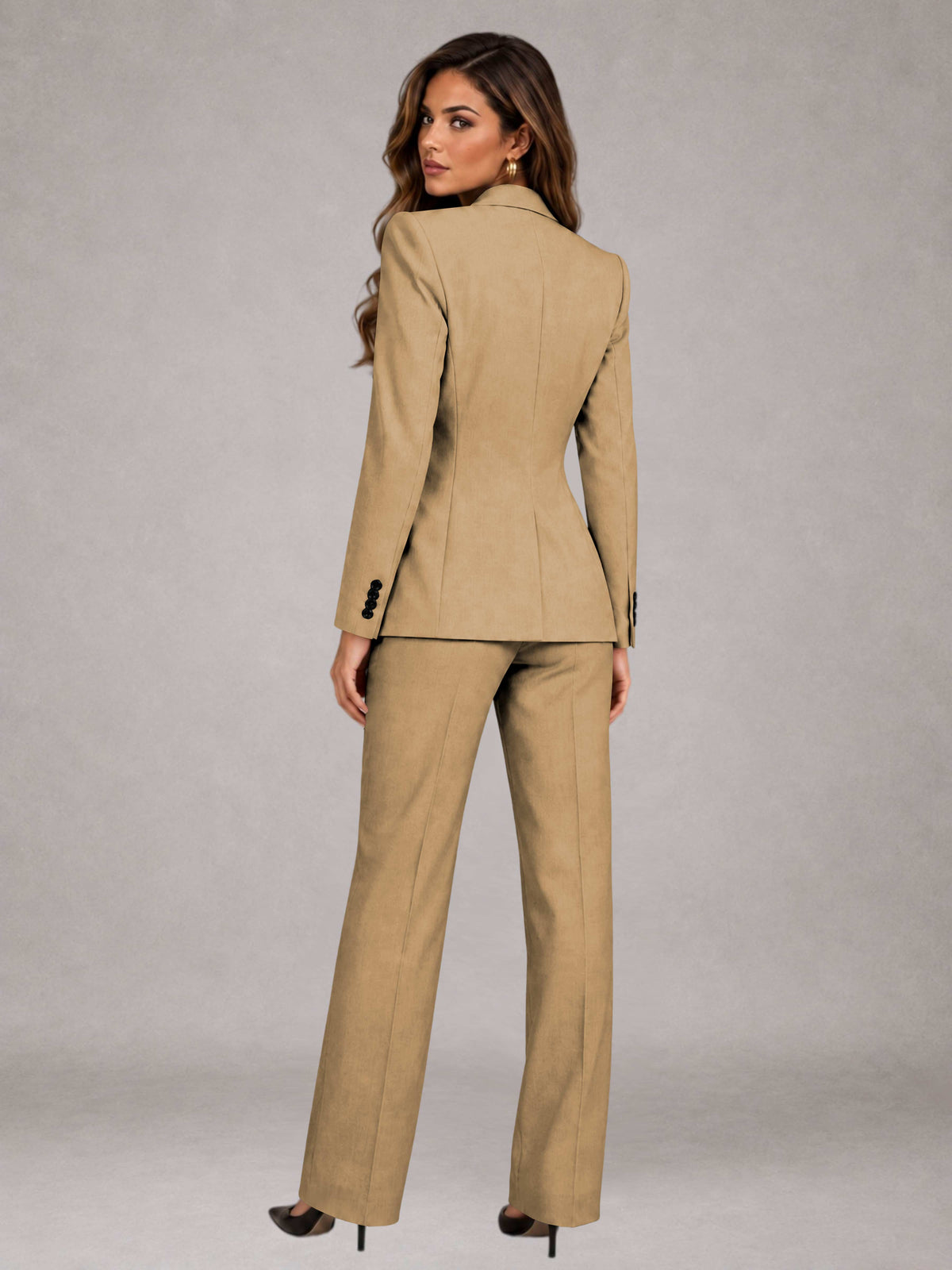 Women's Suits 3 Pieces Tailored Fit Elegant Suits for for Professional Look