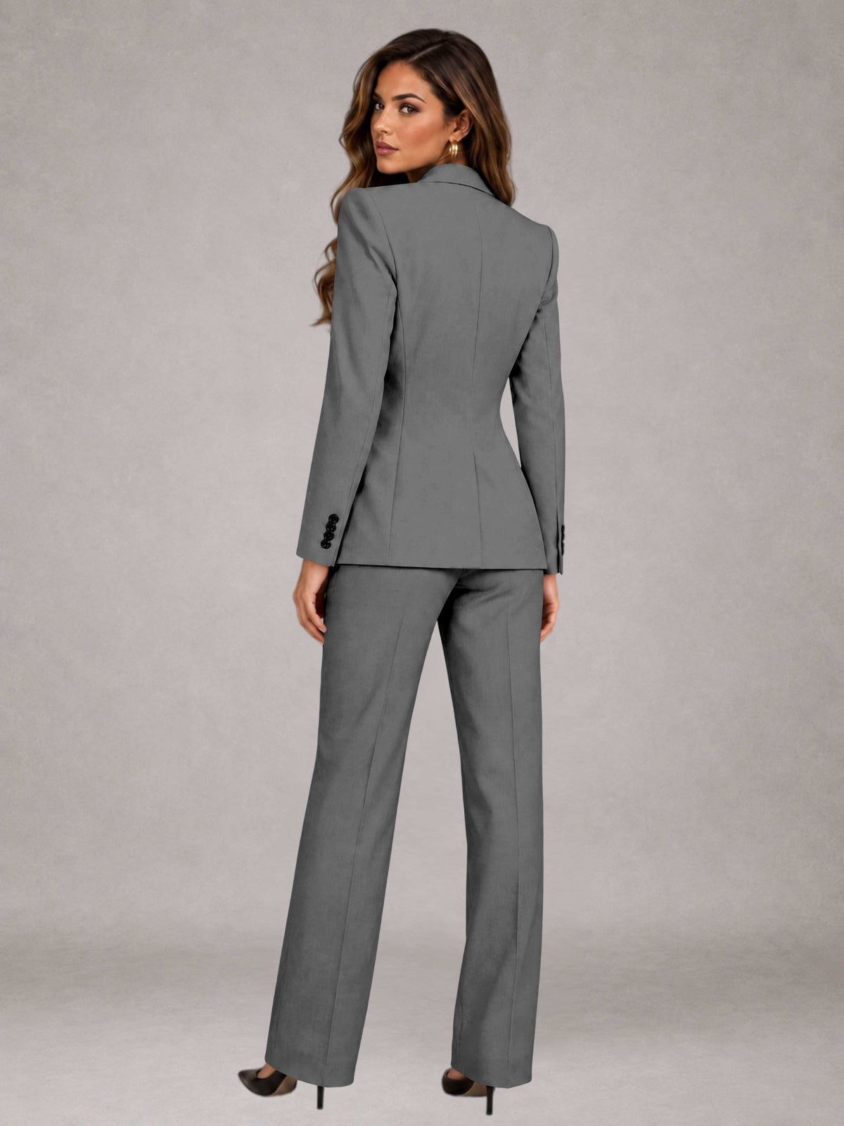 Women's Suits 3 Pieces Tailored Fit Elegant Suits for for Professional Look
