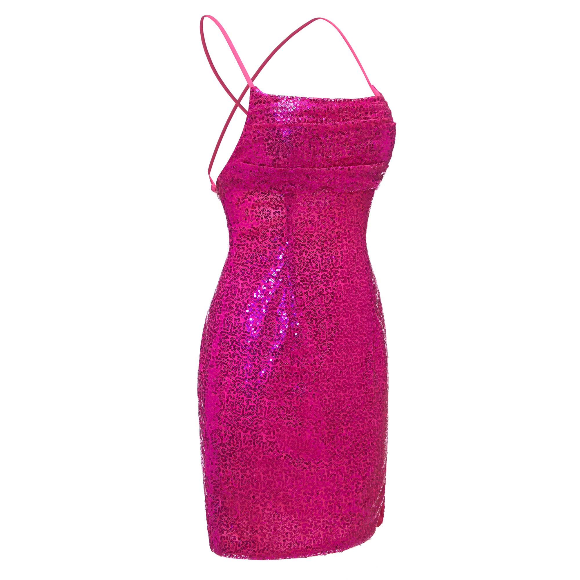 Sleeveless Sheath Sequins Mini Homecoming Dresses