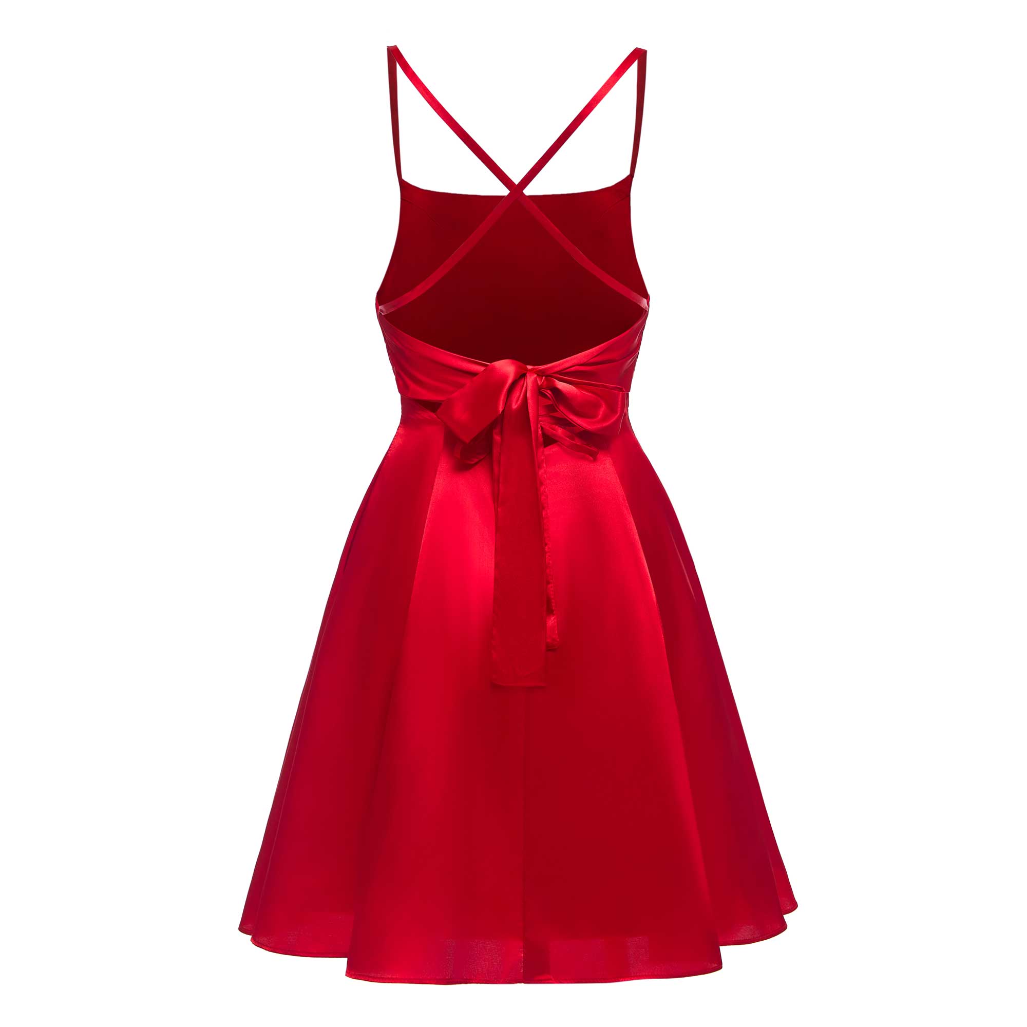 A-Line Sleeveless Ruched Satin Mini Homecoming Dresses