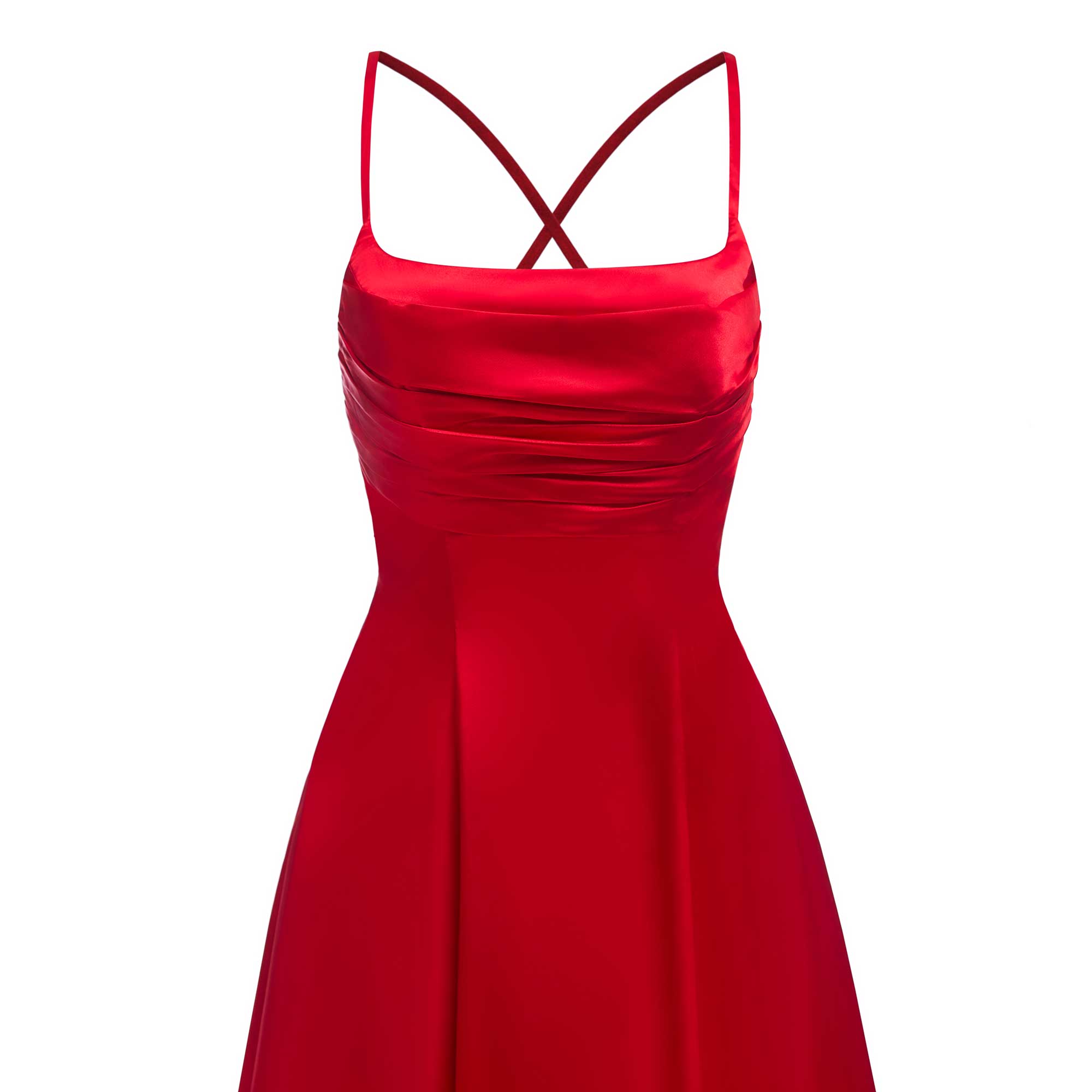 A-Line Sleeveless Ruched Satin Mini Homecoming Dresses