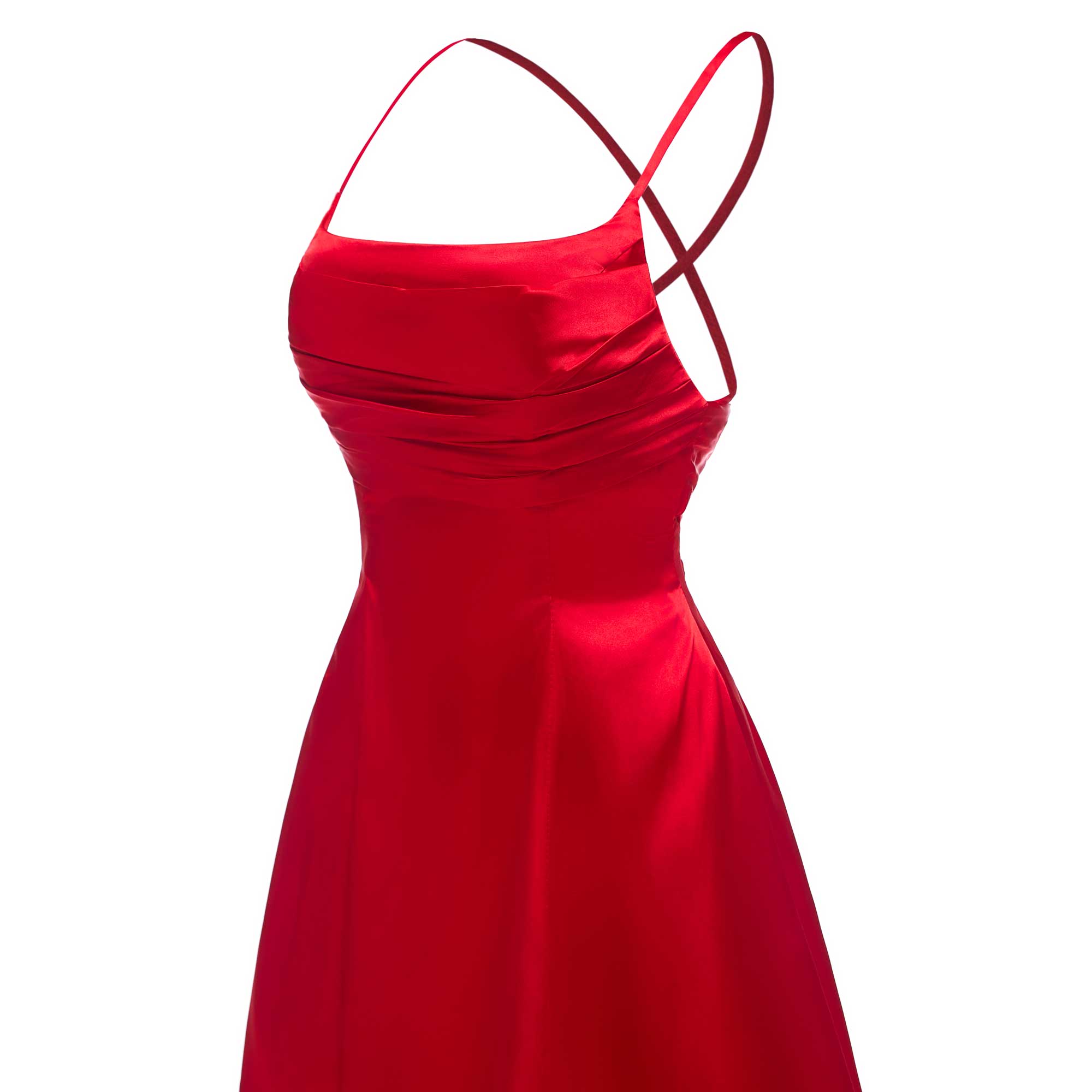 A-Line Sleeveless Ruched Satin Mini Homecoming Dresses