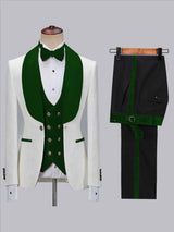 Men's Suits 3 Pieces Slim Fit One Button Shawl Lapel for Wedding Party