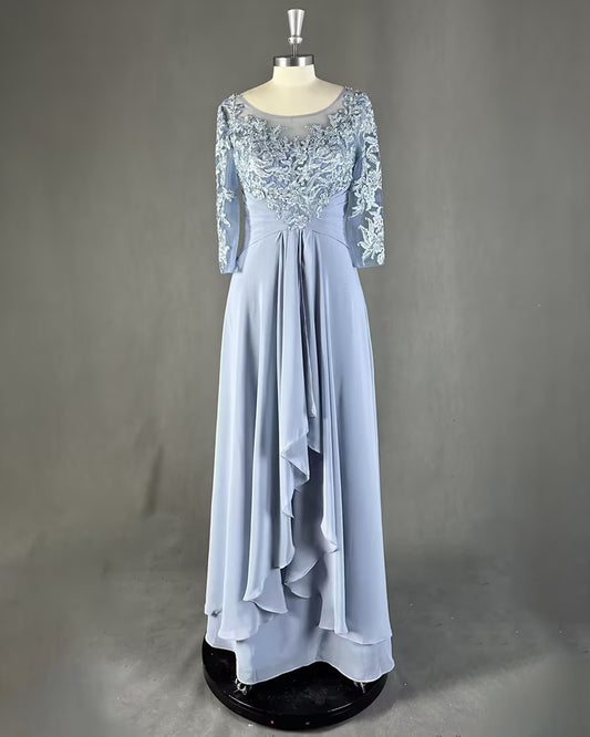 Long Sleeves Mother of The Bride Dresses with Appliques