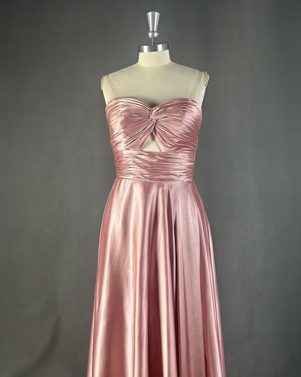 Sweetheart Satin Floor Length Prom Dresses